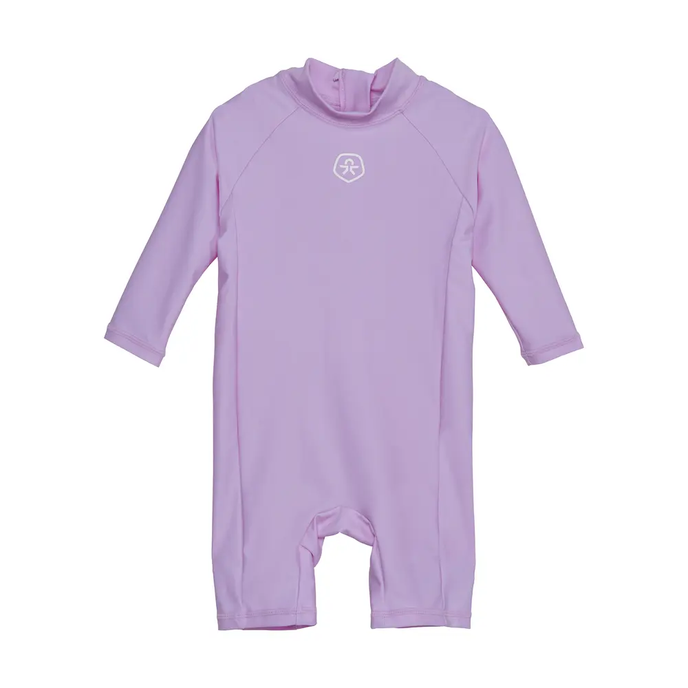Svømmedragt Langeærmet   Lavender Mist   98 fra Color Kids