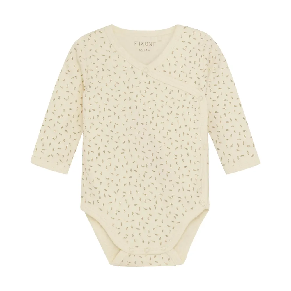 Langærmet Wrap Body til Baby - Sesame Design