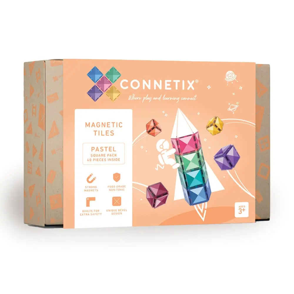 Square Pack Magnetsæt 40 Dele - Pastel Farver på Tilbud!