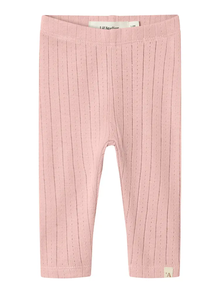 Rachel Nis Slim Leggings i Misty Rose - Komfort til Børn