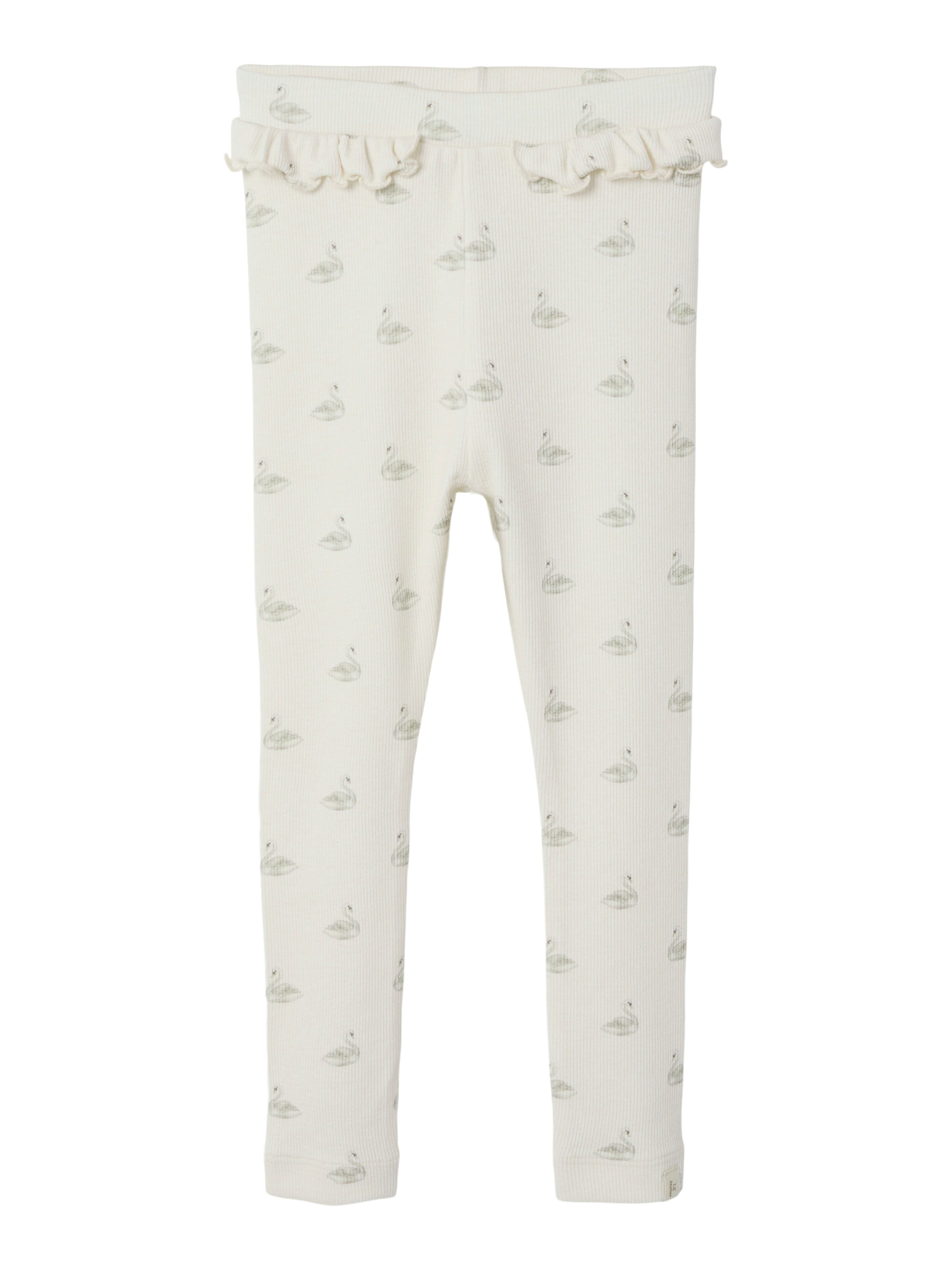 Gavo Efi Slim Leggings med Svaner - Pastel Parchment