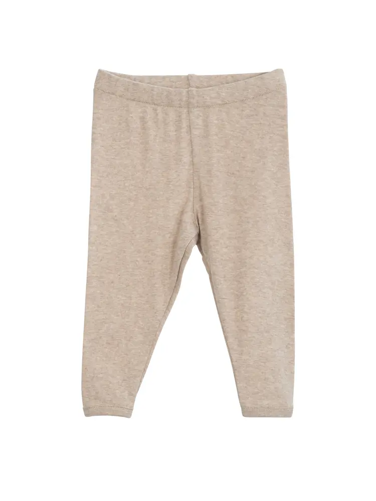 Økologiske Baby Leggings i Havre - Bløde og Komfortable