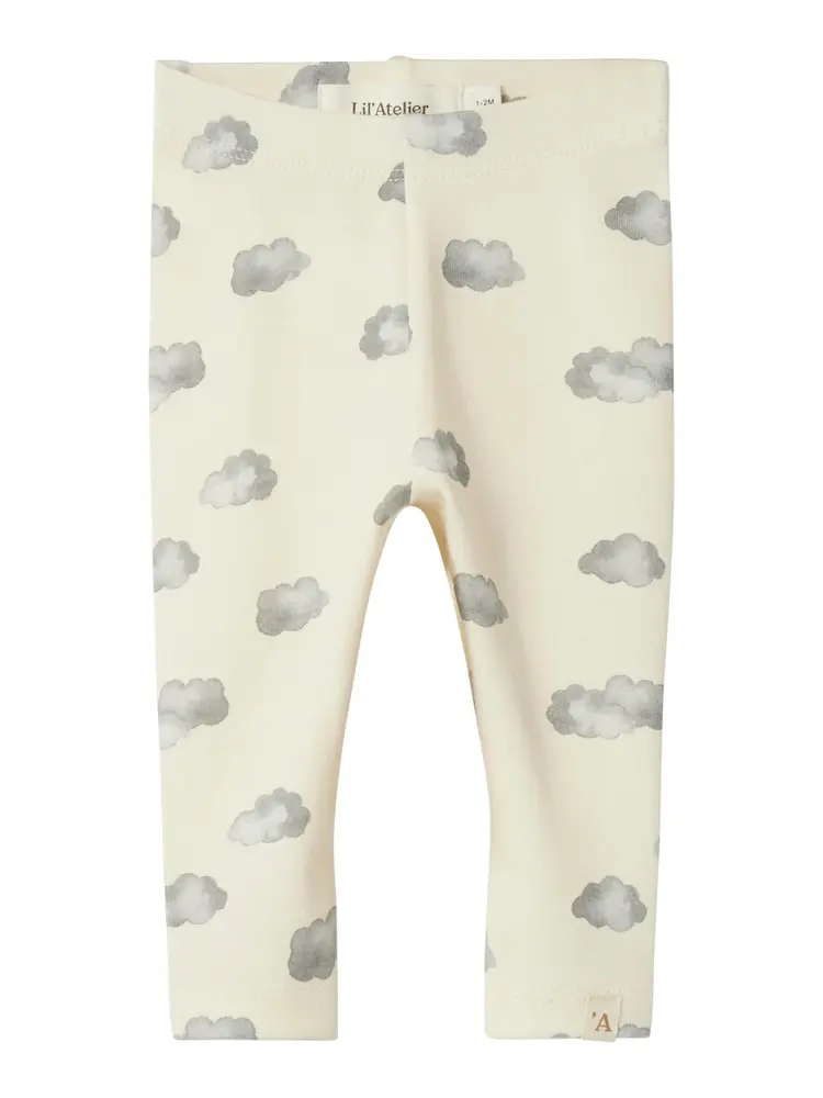 Layo Kim Slim Leggings   Turtledove   62 fra Lil' Atelier
