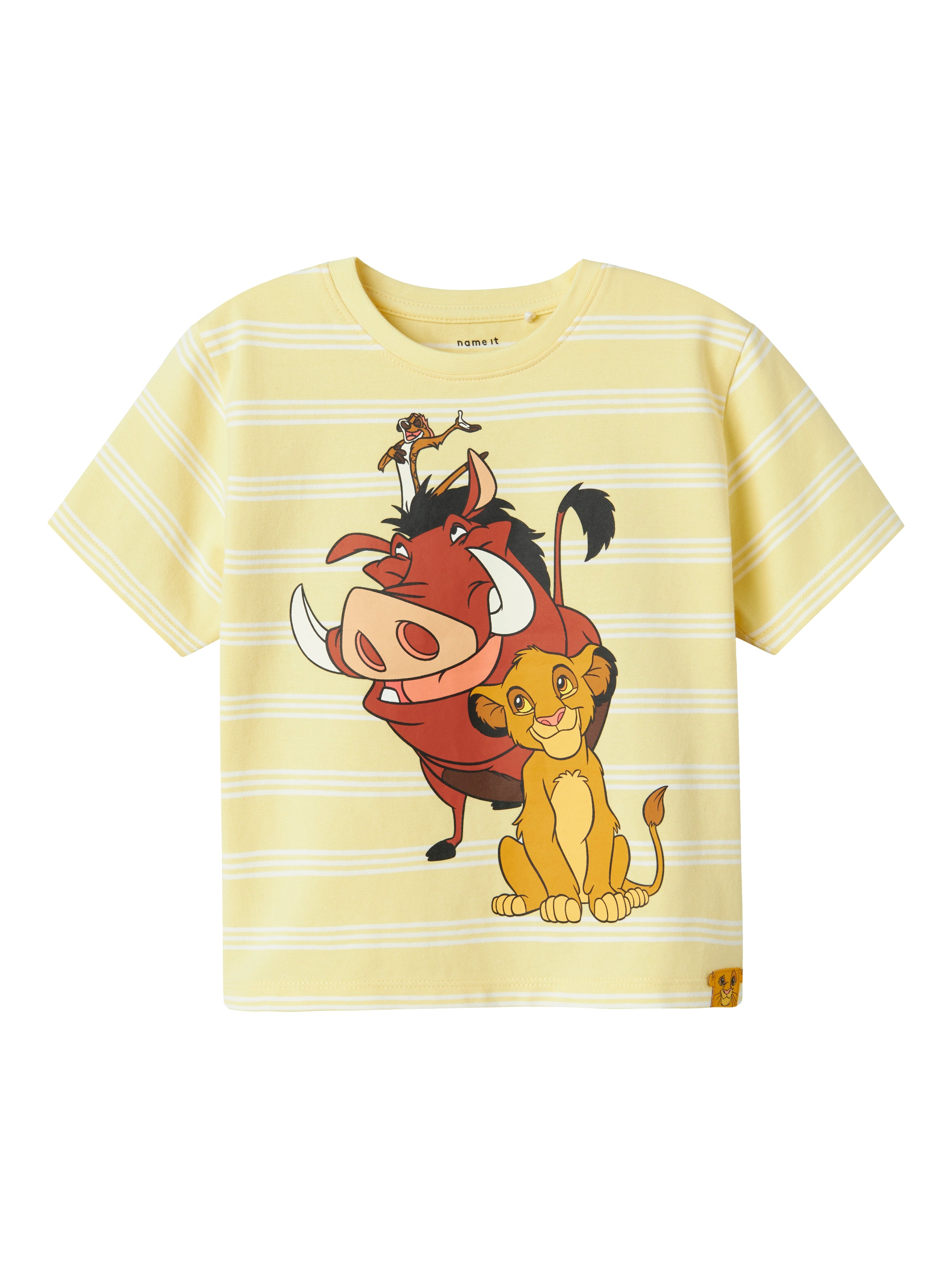 Audo Lion King T Shirt   Lemon Meringue   92 Cm fra Name It