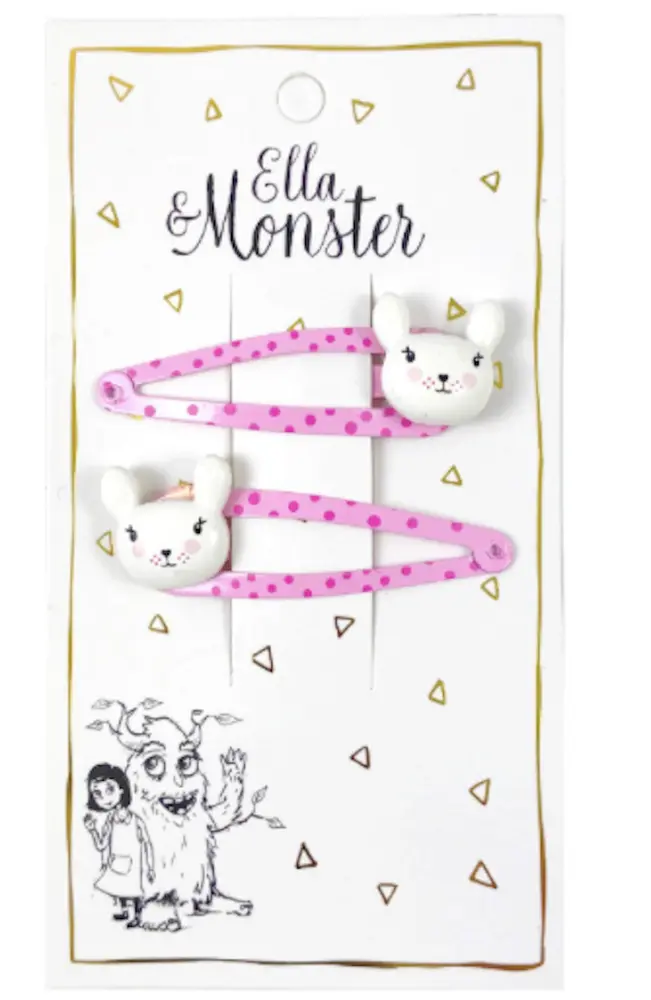 Hårclips Pink Bunny fra Ella & Monster