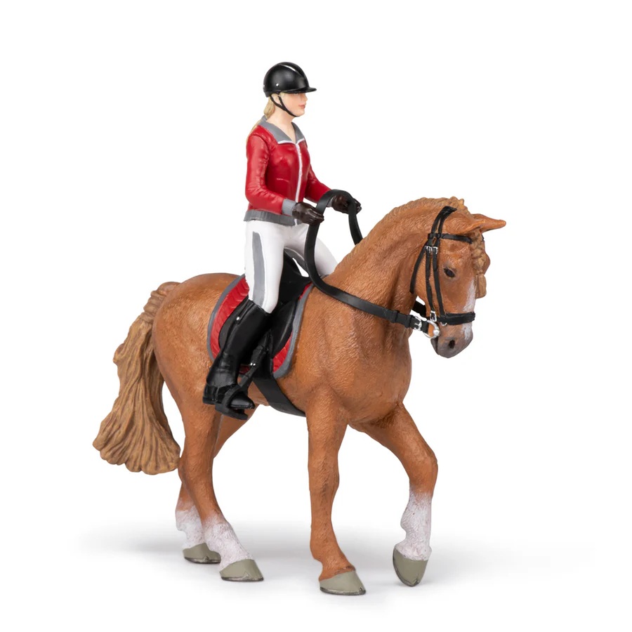 Papo Figur med Hest og Rytter - Perfekt Julegave!