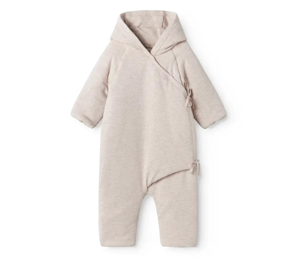 Rex   Vatteret Baby Heldragt   Light Beige Melange   44 50 fra Marmar Copenhagen