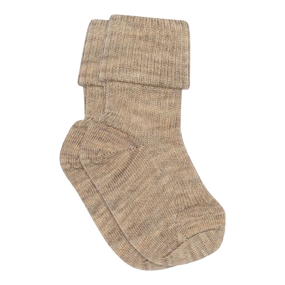 Uld Ankelstrømpe  Rib   489   17 18 fra Mp Denmark