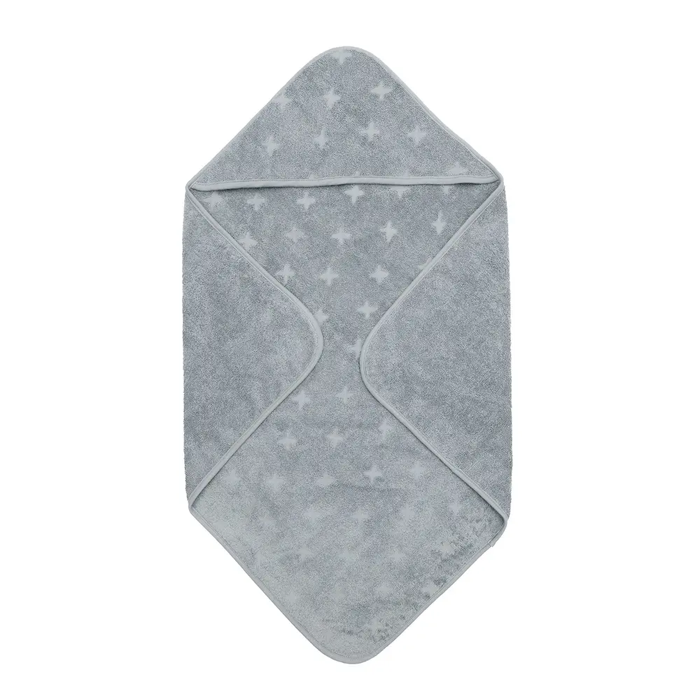 Håndklæde Med Hætte, 70 X 70 Cm   Jasmin Blue fra Müsli