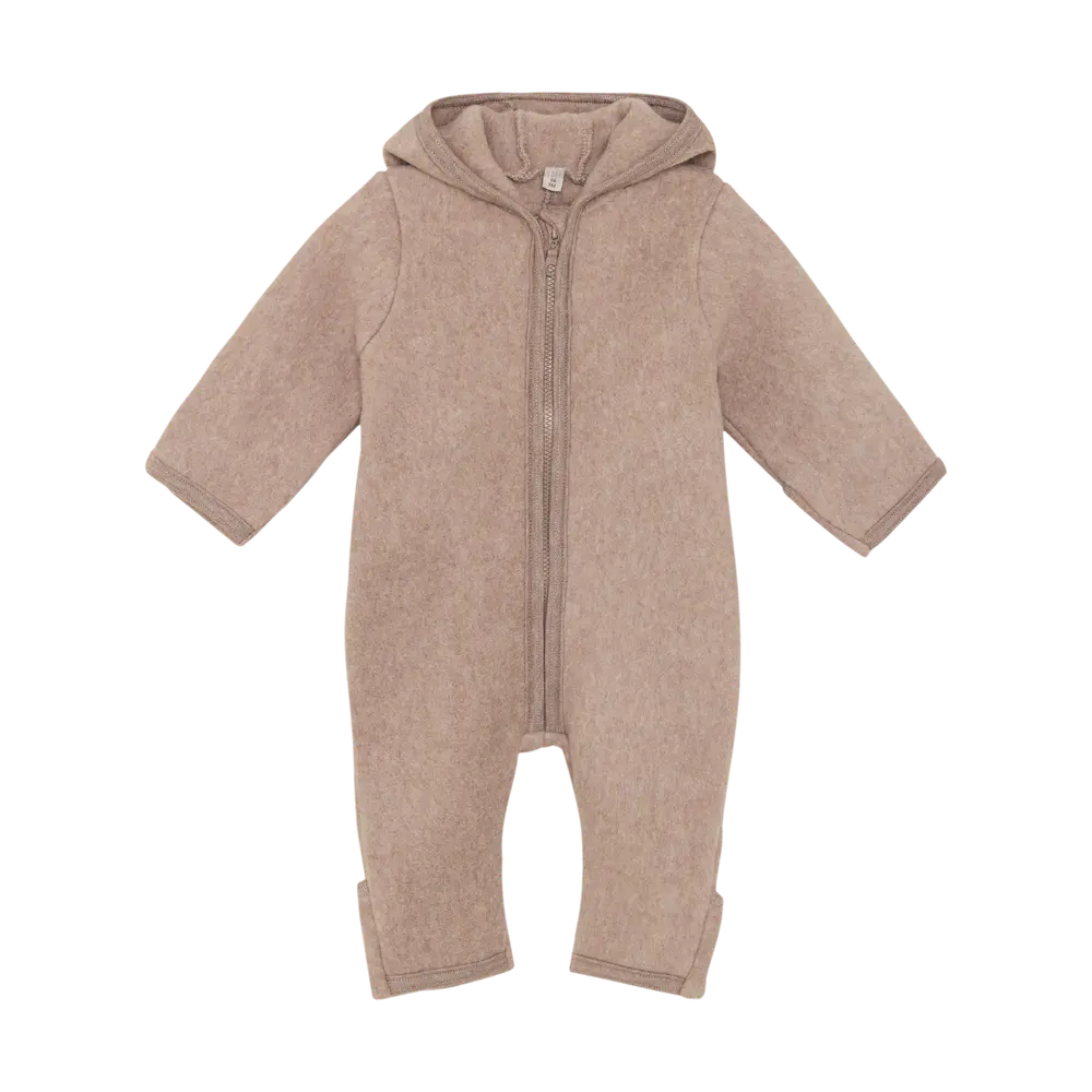 Køredragt M. ører   Fleece   Savannah Melange   86 fra Huttelihut