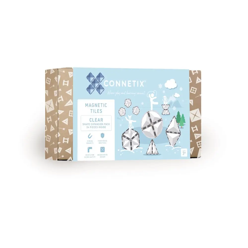 Expansion Pack   Udvidelsessæt 24 Dele   Clear fra Connetix