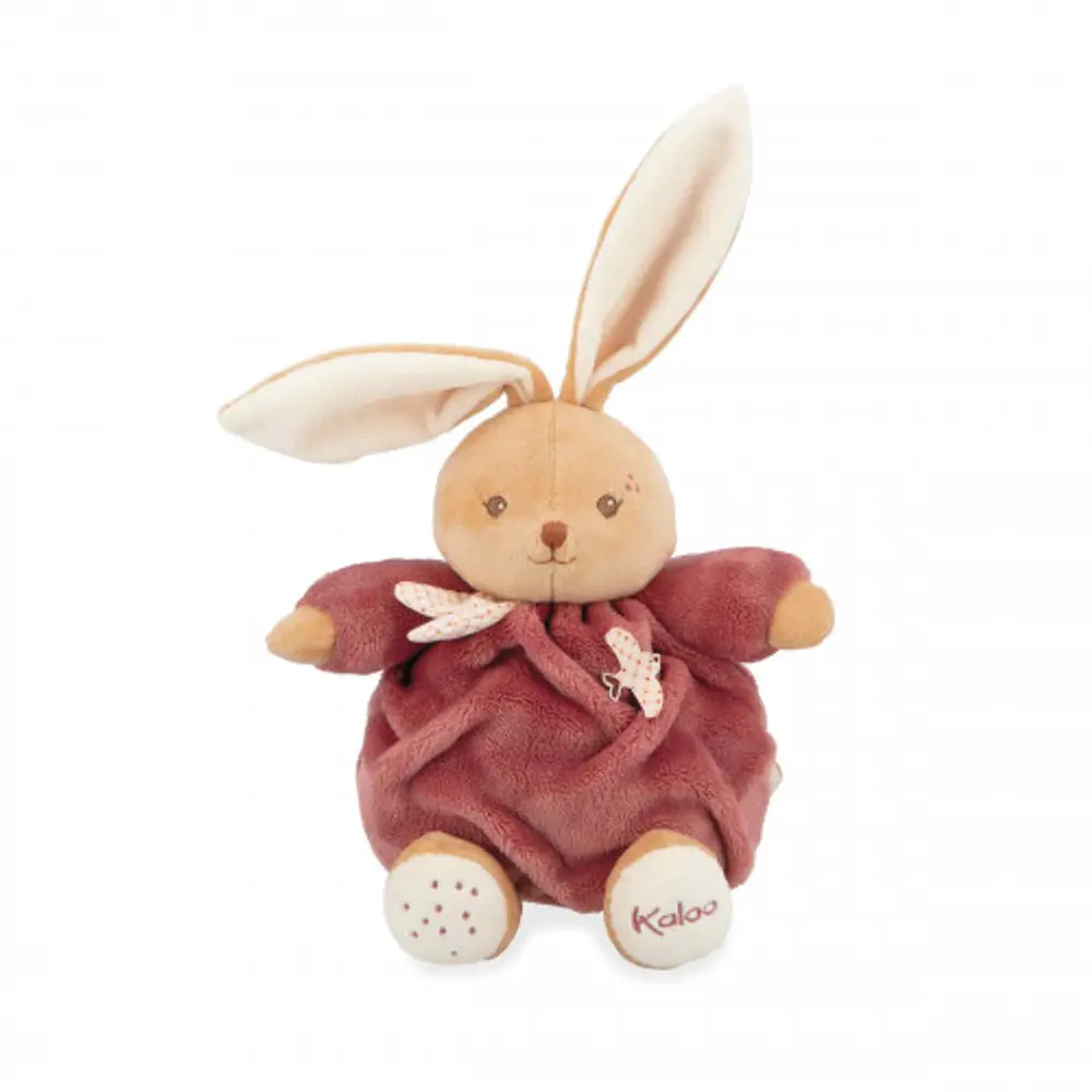 Chubby Rabbit Burgundy 17cm fra Kaloo
