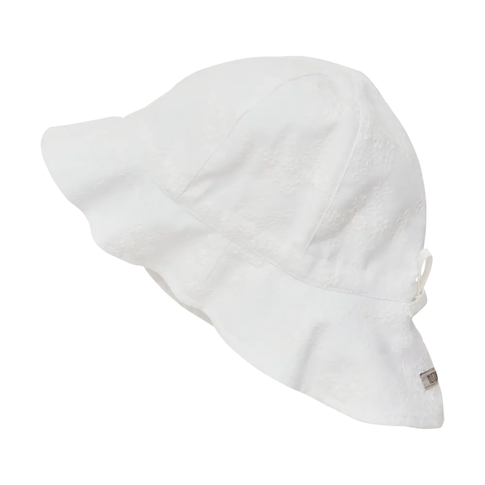 Sommerhat Broderi   Antique White   12 24 Mdr. fra Huttelihut