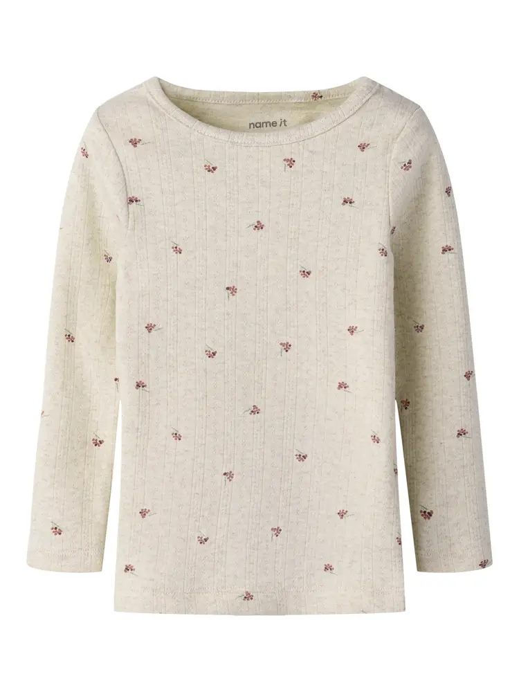 Berries Bluse Peyote Melange 116 fra Name It