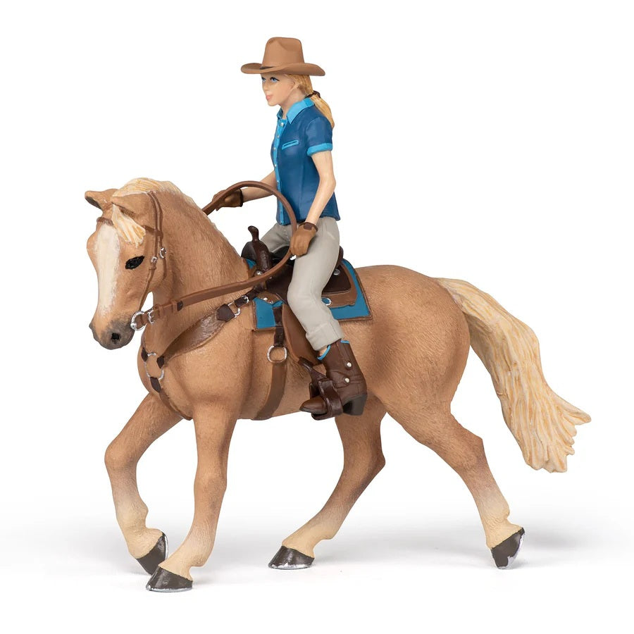Hest Og Rytter Western fra Papo