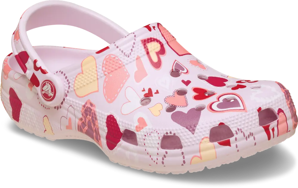 Classic Vday Clog K Pink Milk Hearts 29 30 fra Crocs